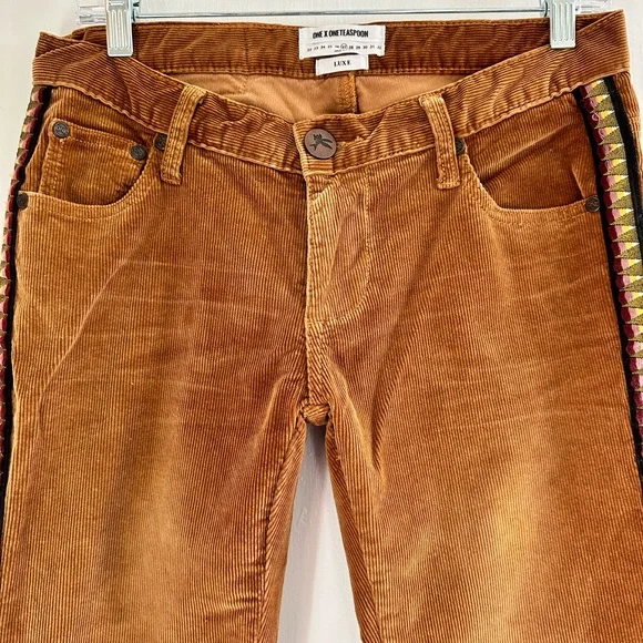 OneTeaspoon Marines Low Rise Brown Flare Corduroys - Picture 6 of 6